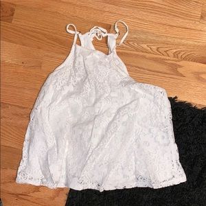 Lace racer back tank top